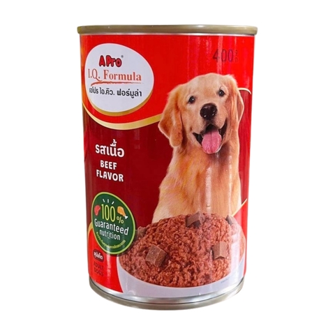 Pate lon 400g A Pro bò nấu nhuyễn cho chó trưởng thành