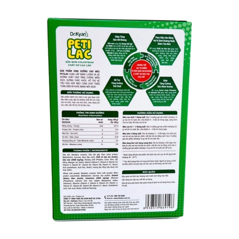 Sữa non Colostrum Petilac cho mèo http://petshopvinh.vn/