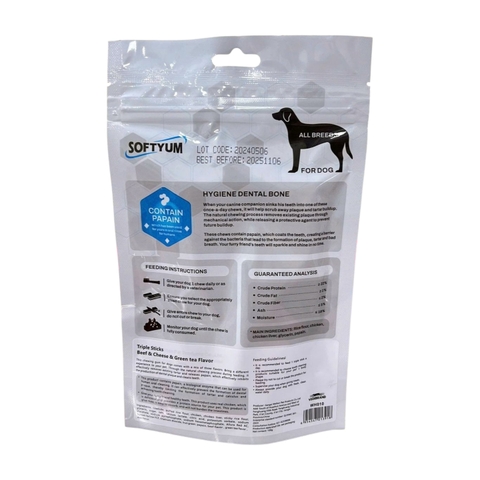 Thanh gặm Hygiene Denatl Bone 3 vị bò + phô mai + trà xanh https://petshopvinh.vn/