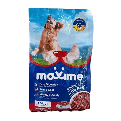 Thức ăn Maxime Adult With Beef cho chó trưởng thành vị thịt bò