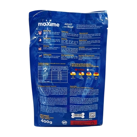 Thức ăn Maxime Adult With Beef cho chó trưởng thành vị thịt bò https://petshopvinh.vn/