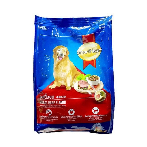 Thức ăn SmartHeart Adult Roast Beef Flavor cho chó trưởng thành