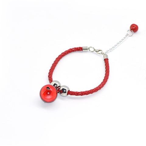 Vòng cổ da có chuông cho chó mèo