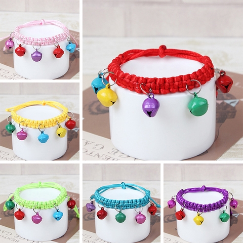 Vòng cổ đan tay nhiều chuông cho chó mèo