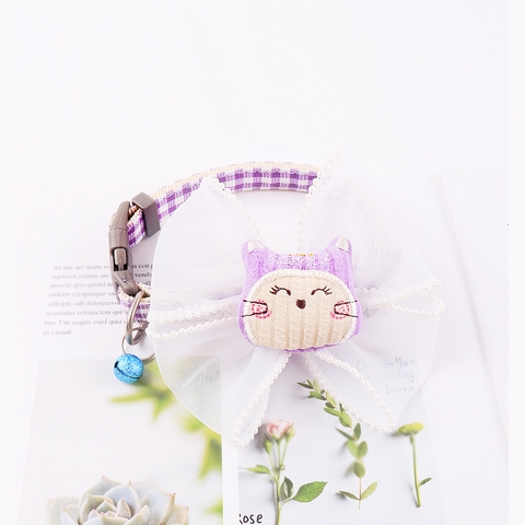 Vòng cổ nơ to cao cấp cho chó mèo https://petshopvinh.vn/