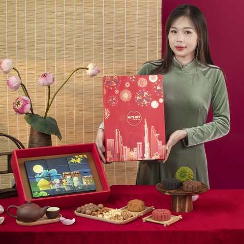 Hộp quà Healthy Moon Cake Phố Trăng 6 bánh