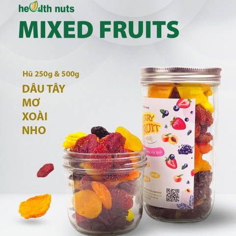 MIX FRUIT 4 loại trái cây sấy dẻo HealthNuts