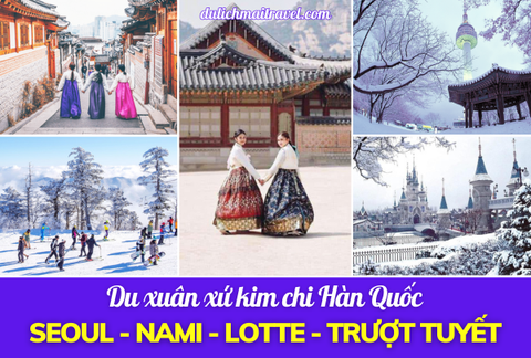 Tour Hàn Quốc 27 Tết 2025 • Seoul - Đảo Nami - Everland - Trượt Tuyết 5N4D
