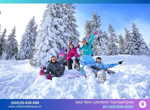 Tour Hàn Quốc Tết 2026 • Seoul - Nami - Lotte World - Trượt Tuyết Elysian [5N4Đ]
