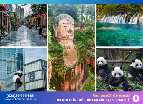 Tour Trung Quốc 6N5D • Thành Đô - Cửu Trại Câu - Lạc Sơn Đại Phật • No Shop • Lễ 30 Tháng 04