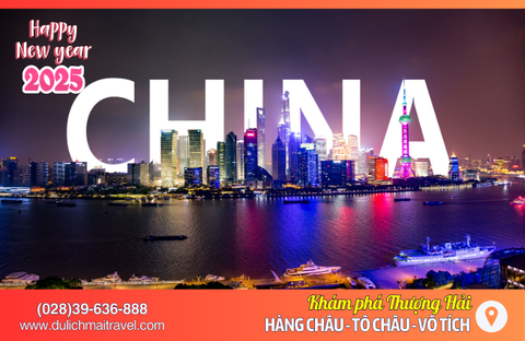 Tour Thượng Hải Tết 2026 • Hàng Châu, Tô Châu ,Vô Tích