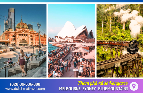 Tour Úc 7N6D • Sydney - Melbourne - Trượt Tuyết - Freeday