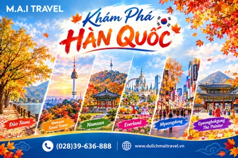 Tour Hàn Quốc Mùa Thu • Seoul - Đảo Nami - Nam San - Everland - Hero Show - 4N4D