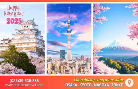 Tour Nhật Bản Mùng 2 Tết 2025 • Du Xuân Cung Đường Vàng 6N5D