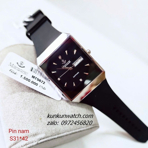 Đồng Hồ Nam Margaret MT9872 Kính Sapphire Authentic Dây SIlicone 31x42mm