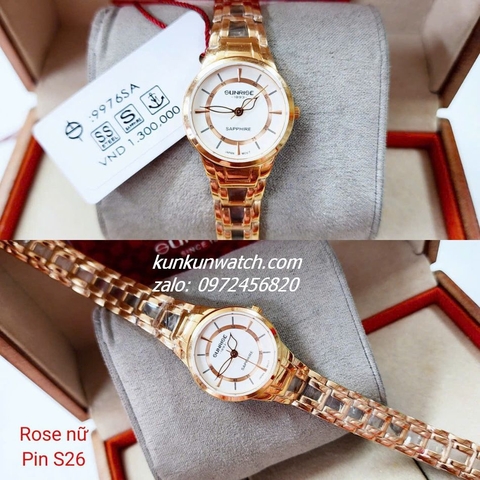 Đồng Hồ Lắc Tay Nữ Sunrise 9976SA Authentic 26mm