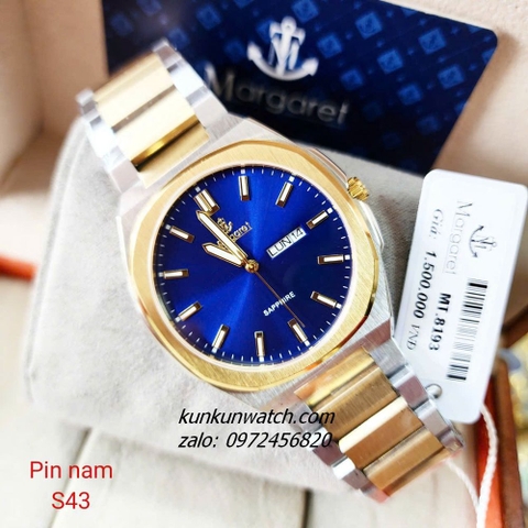 Đồng Hồ Nam Margaret MT8193 Kính Sapphire Authentic 43mm