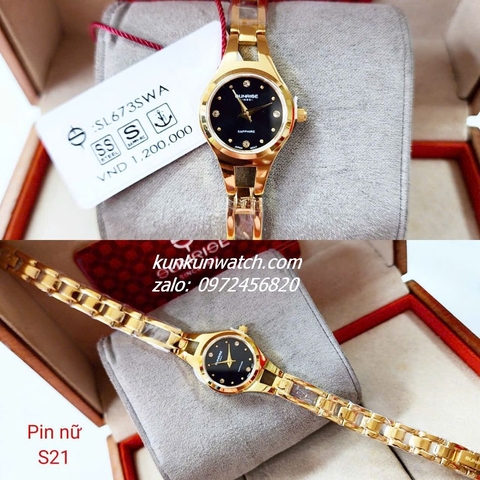 Đồng Hồ Lắc Tay Nữ Sunrise SL673SWA Authentic 21mm