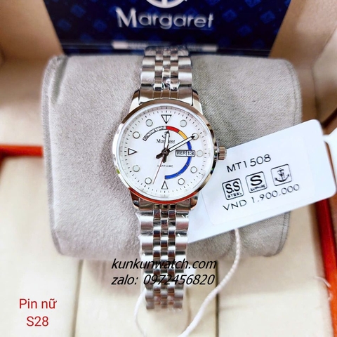 Đồng Hồ Nữ Margaret MT1508 Kính Sapphire Authentic 28mm