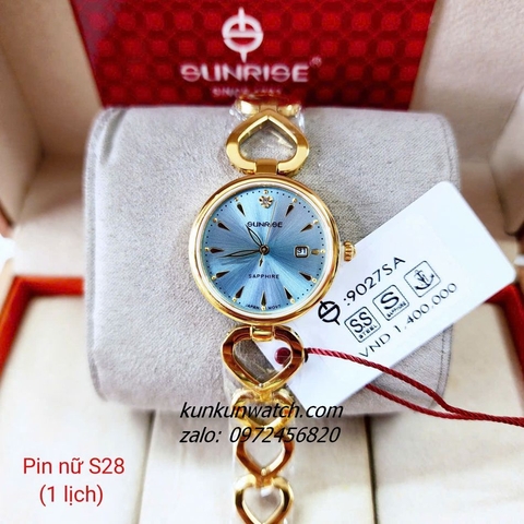 Đồng Hồ Lắc Tay Nữ Sunrise 9027SA Authentic 28mm