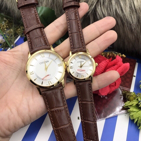 Đồng hồ Đôi CITIZEN - Dây da - CTZC01