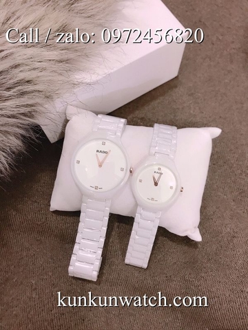 Đồng Hồ Đôi Rado RDOATC022 - Dây Đá Ceramic Trắng ( 30mm - 40mm )