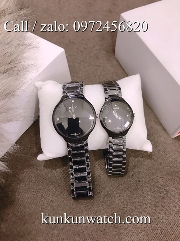 Đồng Hồ Đôi Rado RDOATC023 - Dây Đá Ceramic Đen ( 30mm - 40mm )