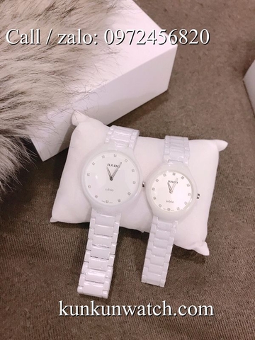 Đồng Hồ Đôi Rado RDOATC031 - Dây Đá Ceramic Trắng ( 30mm - 40mm )