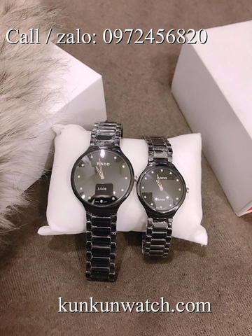 Đồng Hồ Đôi Rado RDOATC033 - Dây Đá Ceramic Đen ( 30mm - 40mm )
