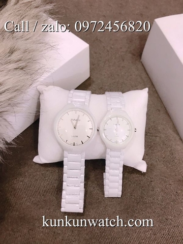 Đồng Hồ Đôi Rado RDOATC041 - Dây Đá Ceramic Trắng ( 30mm - 40mm )