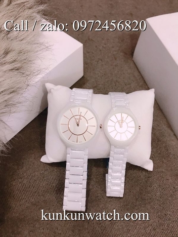 Đồng Hồ Đôi Rado RDOATC051 - Dây Đá Ceramic Trắng ( 30mm - 40mm )