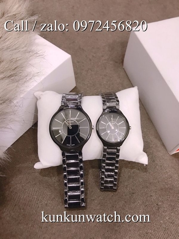 Đồng Hồ Đôi Rado RDOATC052 - Dây Đá Ceramic Đen ( 30mm - 40mm )