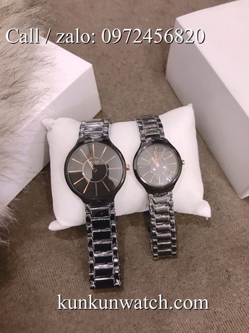 Đồng Hồ Đôi Rado RDOATC053 - Dây Đá Ceramic Đen ( 30mm - 40mm )