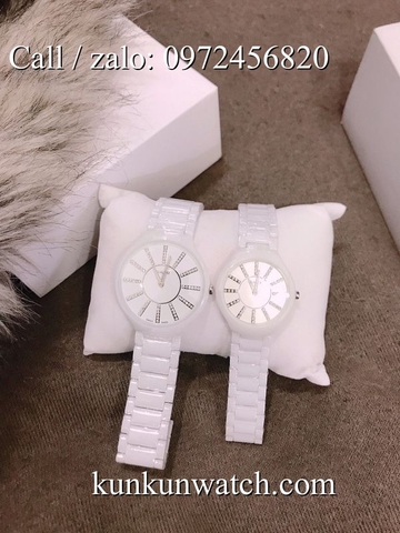 Đồng Hồ Đôi Rado RDOATC061 - Dây Đá Ceramic Trắng ( 30mm - 40mm )
