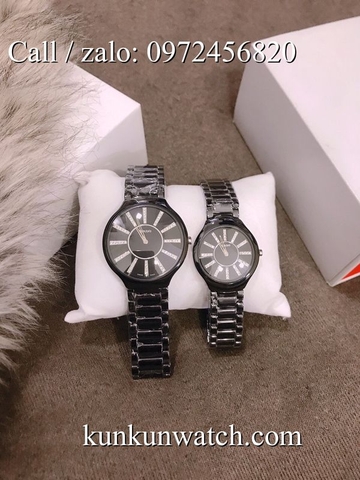 Đồng Hồ Đôi Rado RDOATC063 - Dây Đá Ceramic Đen ( 30mm - 40mm )