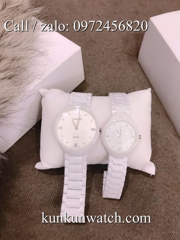 Đồng Hồ Đôi Rado RDOATC071 - Dây Đá Ceramic Trắng ( 30mm - 40mm )