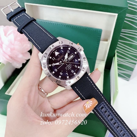 Đồng Hồ Nam Seiko Quân Đội Automatic Blue 44mm