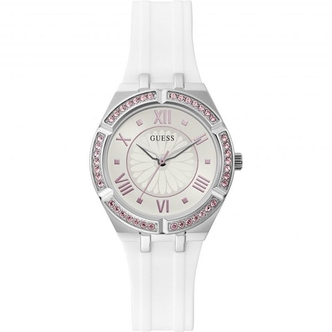 Đồng Hồ Nữ Guess GW0032L1 - Nền Mặt Số Hoa Văn Chìm - Dây Cao Su - 36mm