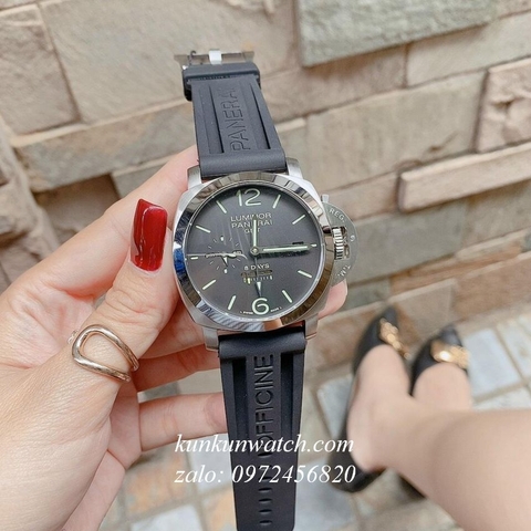 Đồng Hồ Nam Panerai Luminor 8 Days GMT Automatic Dây Cao Su 47mm