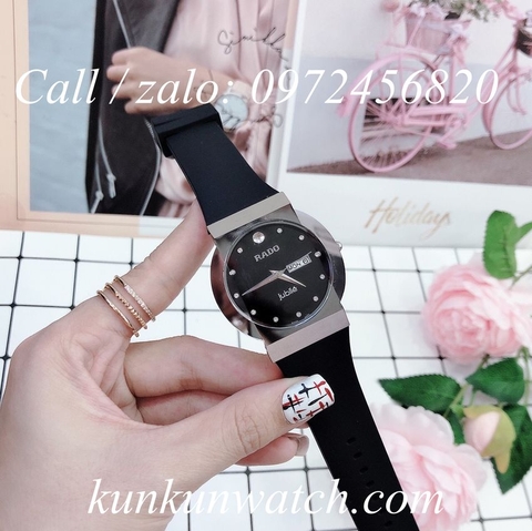 Đồng Hồ Nam Rado Mặt Kính Phá Cách Dây Silicon - 38mm