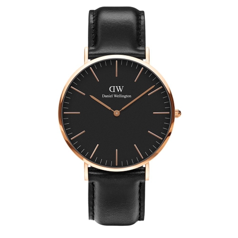 Đồng hồ Nam Daniel Wellington Classic Black 40mm Rose Gold DW00100127