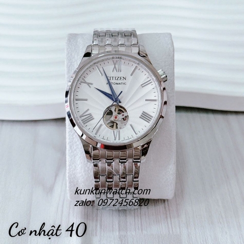 Đồng Hồ Nam Citizen Skeleton Automatic Silver 40mm