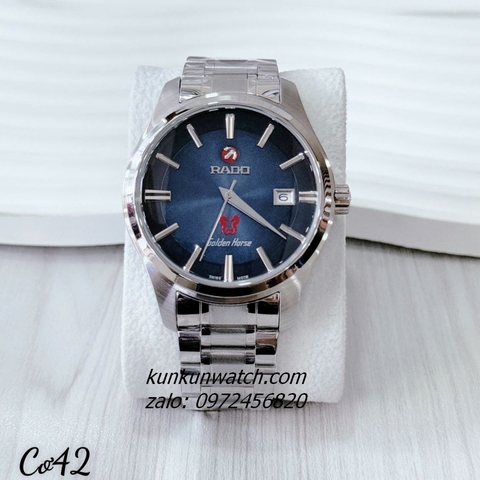 Đồng Hồ Nam Rado Golden Horse Mỏ Neo Silver Mặt Xanh Dương 42mm