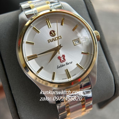 Đồng Hồ Nam Rado Golden Horse Mỏ Neo Demi Mặt Trắng 42mm