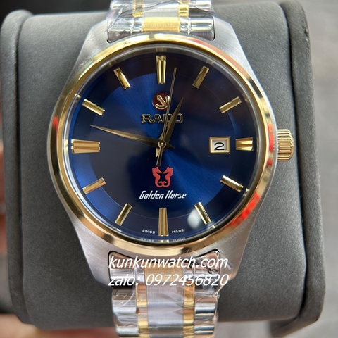 Đồng Hồ Nam Rado Golden Horse Mỏ Neo Demi Mặt Xanh 42mm