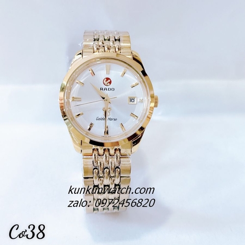 Đồng Hồ Nam Rado Golden Horse Gold Mặt Trắng 42mm