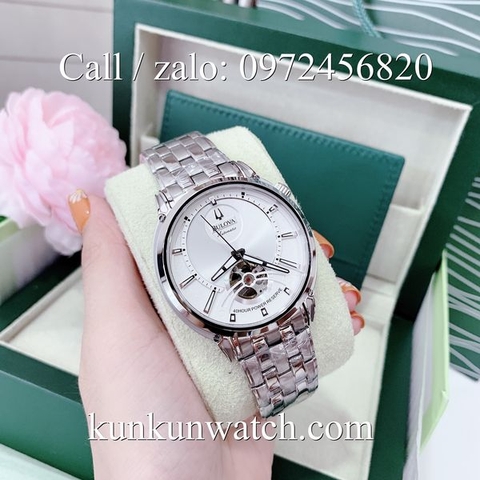 Đồng Hồ Nam Bulova 96A199 - Automatic - Dây Kim Loại ( Màu Bạc ) -  41mm