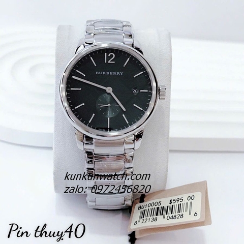 Đồng Hồ Nam Burberry Classic Round  BU10005 Silver 40mm