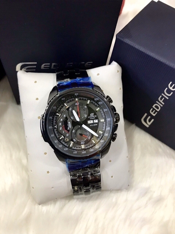 Đồng hồ Nam Casio Edifice  EF-558 full đen -  Dây kim loại