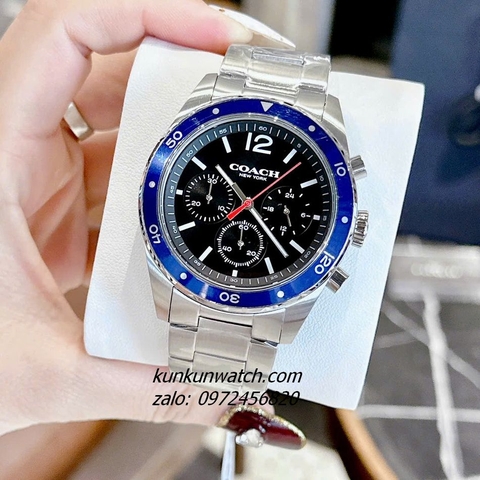 Đồng Hồ Nam Coach Sullivan Sport Chronograph 14602084 Silver Mặt 44mm